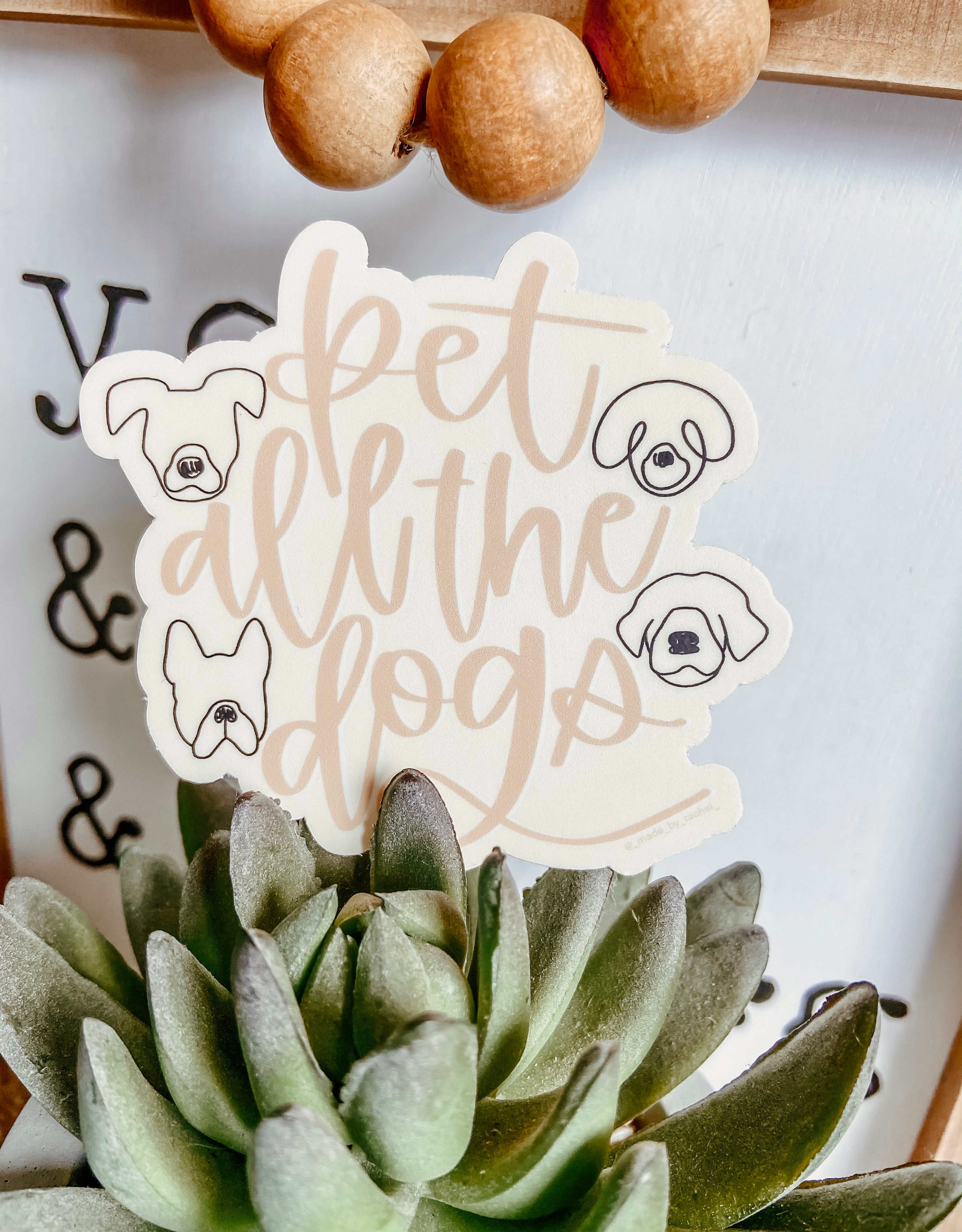 Pet All The Dogs Sticker